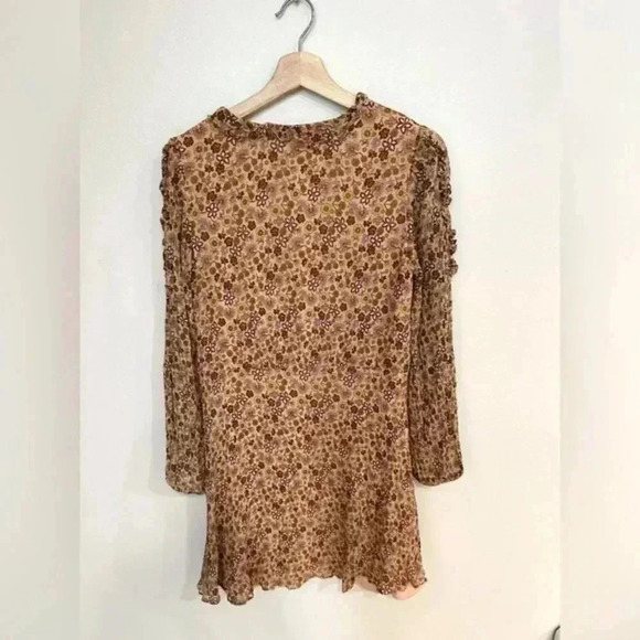 SCOTCH & SODA floral flowy ruffle mini dress size S sundress date night - Picture 6 of 7